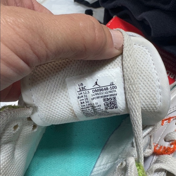 Size 13 Girls Air Jordans - Picture 3 of 3